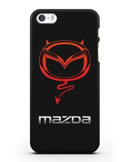 Чехол с логотипом Мазда Дьявол силиконовый для iPhone 5/5s/SE