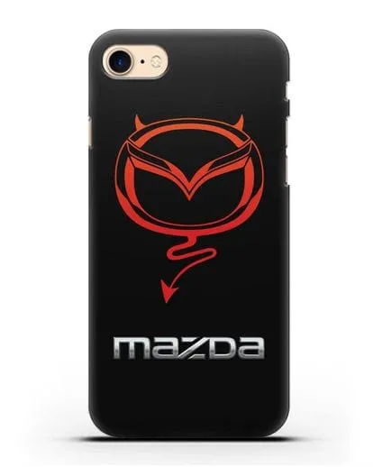Чехол с логотипом Мазда Дьявол силиконовый для iPhone 7