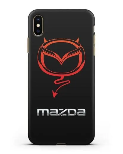Чехол с логотипом Мазда Дьявол силиконовый для iPhone XS Max