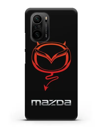 Чехол с логотипом Мазда Дьявол силиконовый для Xiaomi Poco F3