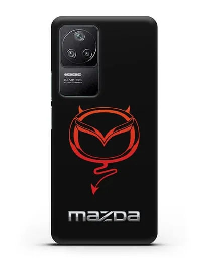 Чехол с логотипом Мазда Дьявол силиконовый для Xiaomi Poco F4