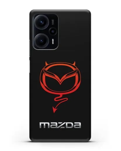 Чехол с логотипом Мазда Дьявол силиконовый для Xiaomi Poco F5