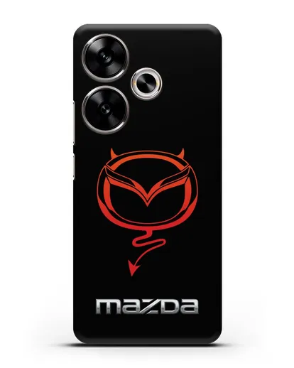 Чехол с логотипом Мазда Дьявол силиконовый для Xiaomi Poco F6