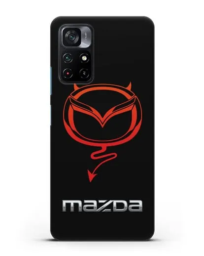 Чехол с логотипом Мазда Дьявол силиконовый для Xiaomi Poco M4 Pro 5G