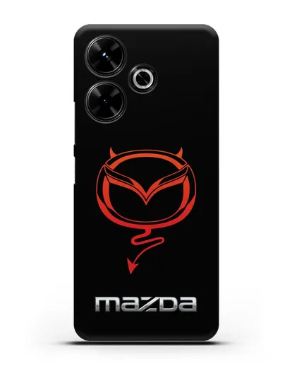 Чехол с логотипом Мазда Дьявол силиконовый для Xiaomi Poco M6