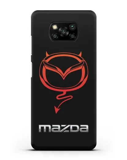 Чехол с логотипом Мазда Дьявол силиконовый для Xiaomi Poco X3