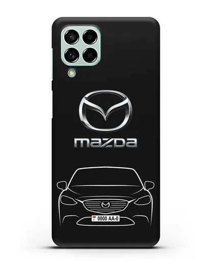 Чехол Mazda с автомобильным номером силиконовый для Samsung Galaxy M53 [SM-M536]
