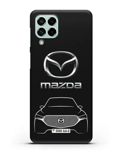 Чехол Mazda с номерным знаком силиконовый для Samsung Galaxy M53 [SM-M536]