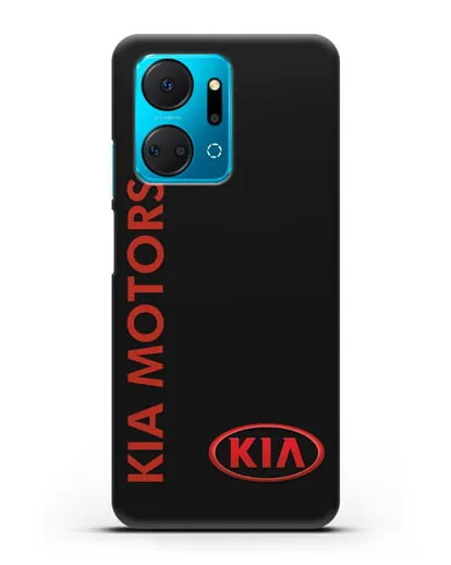 Чехол с надписью Kia Motors и логотипом силиконовый для Honor X7a Plus