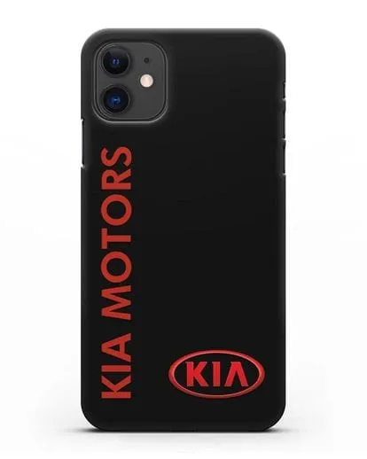 Чехол с надписью Kia Motors и логотипом силиконовый для iPhone 11