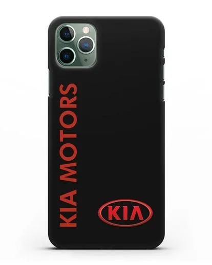 Чехол с надписью Kia Motors и логотипом силиконовый для iPhone 11 Pro Max