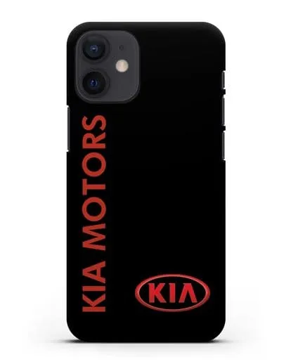 Чехол с надписью Kia Motors и логотипом силиконовый для iPhone 12 mini