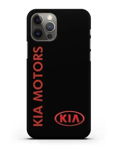 Чехол с надписью Kia Motors и логотипом силиконовый для iPhone 12 Pro
