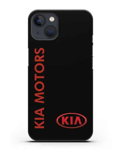 Чехол с надписью Kia Motors и логотипом силиконовый для iPhone 13 Mini