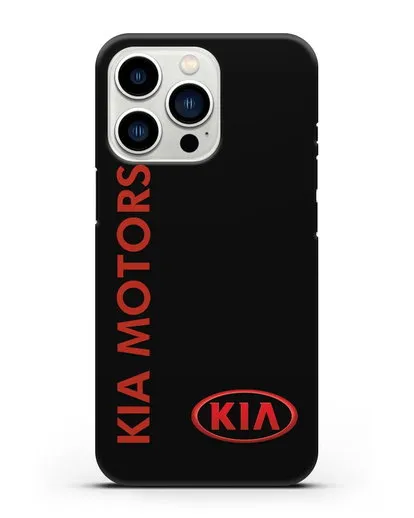 Чехол с надписью Kia Motors и логотипом силиконовый для iPhone 13 Pro