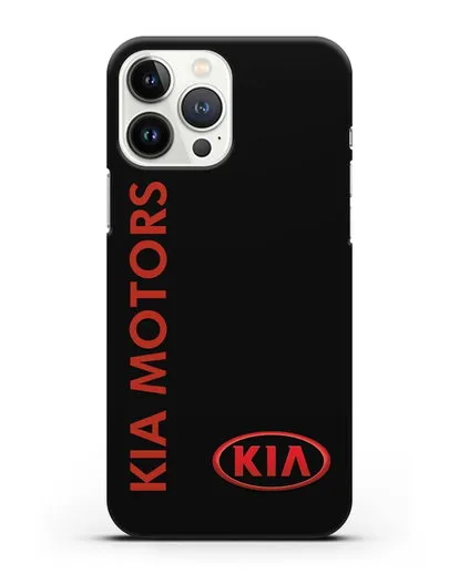 Чехол с надписью Kia Motors и логотипом силиконовый для iPhone 13 Pro Max