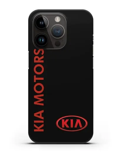 Чехол с надписью Kia Motors и логотипом силиконовый для iPhone 14 Pro