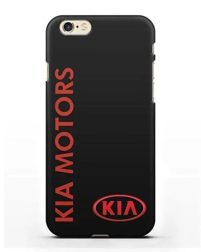 Чехол с надписью Kia Motors и логотипом силиконовый для iPhone 6s