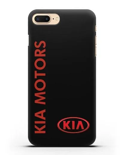 Чехол с надписью Kia Motors и логотипом силиконовый для iPhone 7 Plus