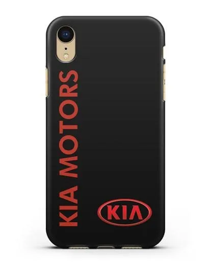 Чехол с надписью Kia Motors и логотипом силиконовый для iPhone XR