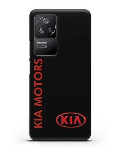 Чехол с надписью Kia Motors и логотипом силиконовый для Xiaomi Poco F4