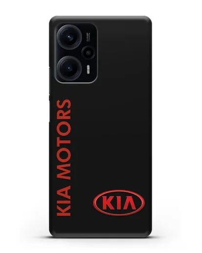 Чехол с надписью Kia Motors и логотипом силиконовый для Xiaomi Poco F5