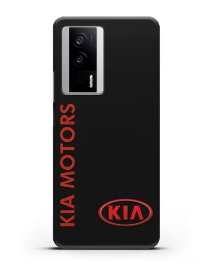 Чехол с надписью Kia Motors и логотипом силиконовый для Xiaomi Poco F5 Pro