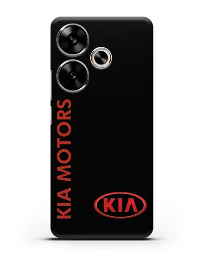 Чехол с надписью Kia Motors и логотипом силиконовый для Xiaomi Poco F6