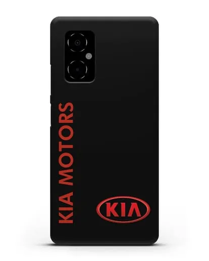 Чехол с надписью Kia Motors и логотипом силиконовый для Xiaomi Poco M4 5G