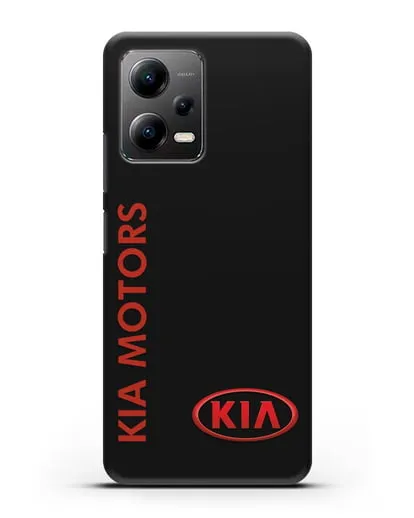 Чехол с надписью Kia Motors и логотипом силиконовый для Xiaomi Poco X5