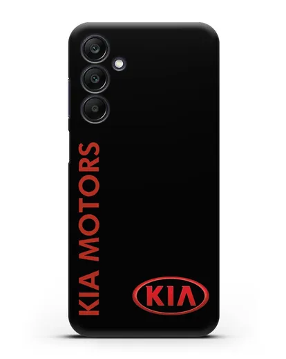 Чехол с надписью Kia Motors и логотипом силиконовый для Samsung Galaxy A25 [SM-A256]