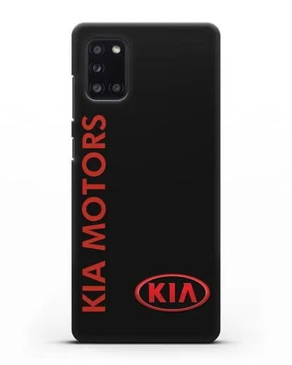 Чехол с надписью Kia Motors и логотипом силиконовый для Samsung Galaxy A31 [SM-A315F]