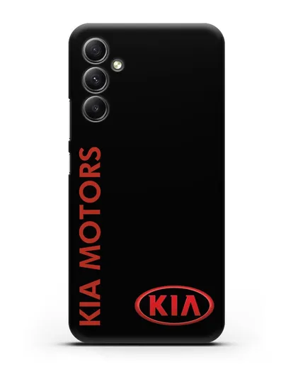 Чехол с надписью Kia Motors и логотипом силиконовый для Samsung Galaxy A34 [SM-A346]