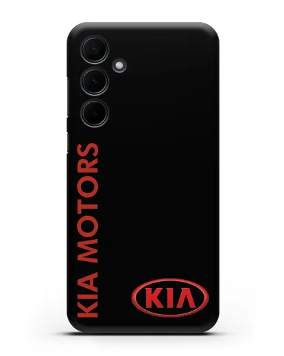 Чехол с надписью Kia Motors и логотипом силиконовый для Samsung Galaxy A35 [SM-A356]