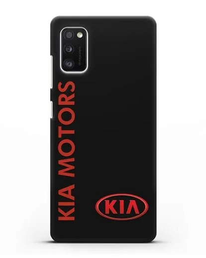 Чехол с надписью Kia Motors и логотипом силиконовый для Samsung Galaxy A41 [SM-A415F]