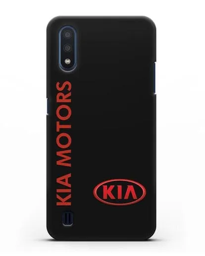 Чехол с надписью Kia Motors и логотипом силиконовый для Samsung Galaxy M01 [SM-M015F]