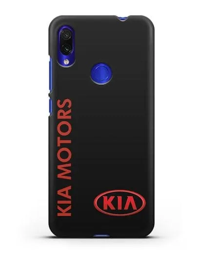 Чехол с надписью Kia Motors и логотипом силиконовый для Xiaomi Redmi Note 7