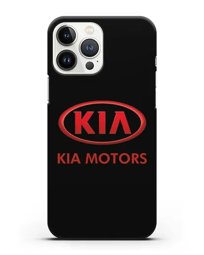 Чехол с логотипом Kia силиконовый для iPhone 13 Pro Max