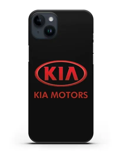 Чехол с логотипом Kia силиконовый для iPhone 14 Plus