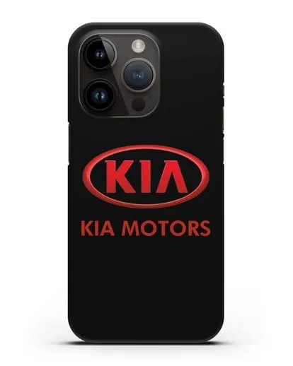 Чехол с логотипом Kia силиконовый для iPhone 14 Pro