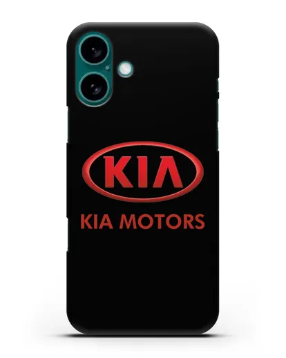 Чехол с логотипом Kia силиконовый для iPhone 16 Plus