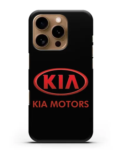 Чехол с логотипом Kia силиконовый для iPhone 16 Pro