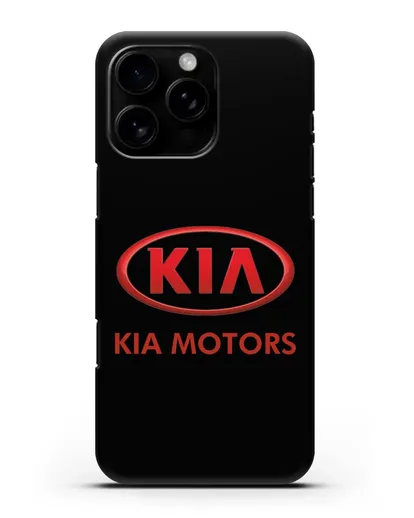 Чехол с логотипом Kia силиконовый для iPhone 16 Pro Max