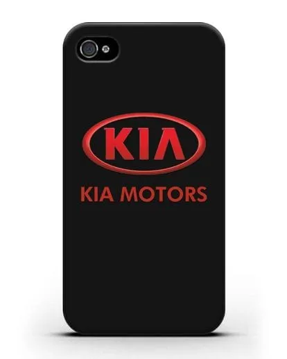 Чехол с логотипом Kia силиконовый для iPhone 4/4s