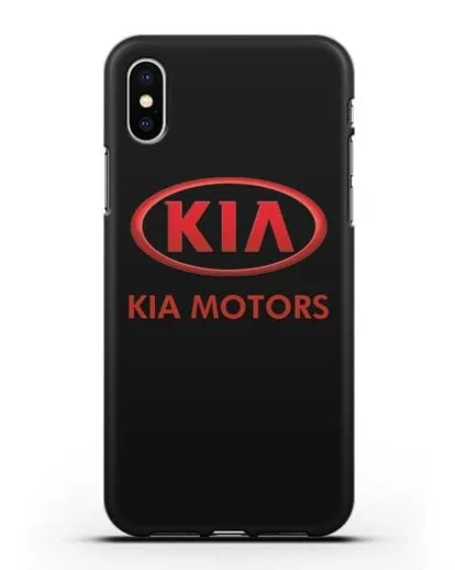 Чехол с логотипом Kia силиконовый для iPhone XS