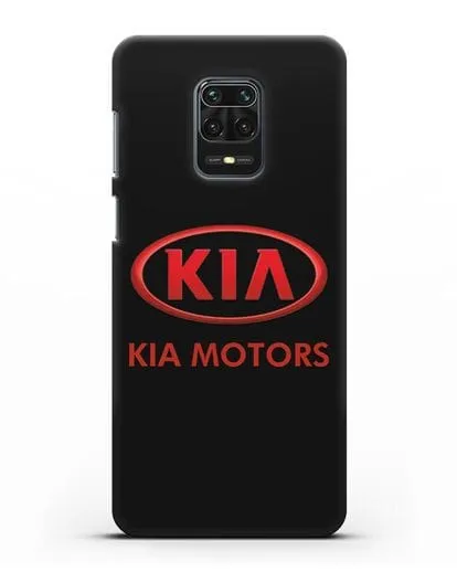Чехол с логотипом Kia силиконовый для Xiaomi Redmi Note 9 Pro