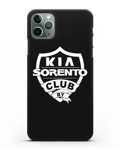 Чехол с логотипом Kia Sorento Club силиконовый для iPhone 11 Pro Max