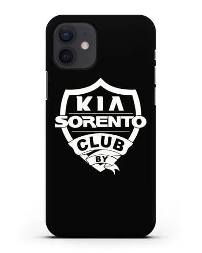 Чехол с логотипом Kia Sorento Club силиконовый для iPhone 12