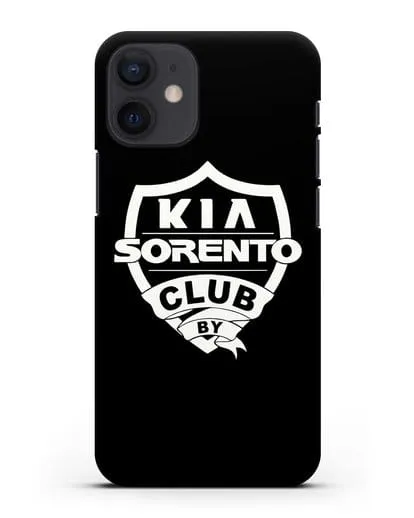 Чехол с логотипом Kia Sorento Club силиконовый для iPhone 12 mini