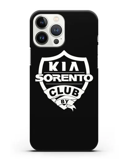 Чехол с логотипом Kia Sorento Club силиконовый для iPhone 13 Pro Max